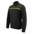Milwaukee Leather MPM1783 Men's Black Micro Fleece Zipper Front Jacket