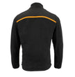 Milwaukee Leather MPM1783 Men's Black Micro Fleece Zipper Front Jacket