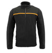 Milwaukee Leather MPM1783 Men's Black Micro Fleece Zipper Front Jacket