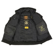 Milwaukee Leather MPM1788 Men's Black CE Approved Armored Riding Hoodie Sweater w/ Aramid by DuPont Fibers