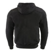 Milwaukee Leather MPM1788 Men's Black CE Approved Armored Riding Hoodie Sweater w/ Aramid by DuPont Fibers