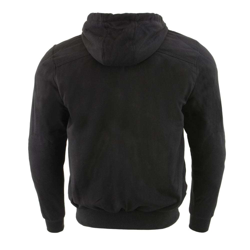 Milwaukee Leather Men's Streetguard Riding Hoodie - Aramid Reinforced with CE Shoulder and Elbow Armor
