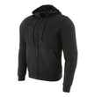 Milwaukee Leather MPM1788 Men's Black CE Approved Armored Riding Hoodie Sweater w/ Aramid by DuPont Fibers