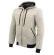 Milwaukee Leather MPM1788 Men's Silver CE Approved Armored Riding Hoodie Sweater w/ Aramid by DuPont Fibers