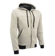 Milwaukee Leather MPM1788 Men's Silver CE Approved Armored Riding Hoodie Sweater w/ Aramid by DuPont Fibers