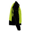 Milwaukee Leather MPM1790 Men's Black and Neon Green Hi Vis Mesh Racer Armored Jacket with Removable Rain Jacket