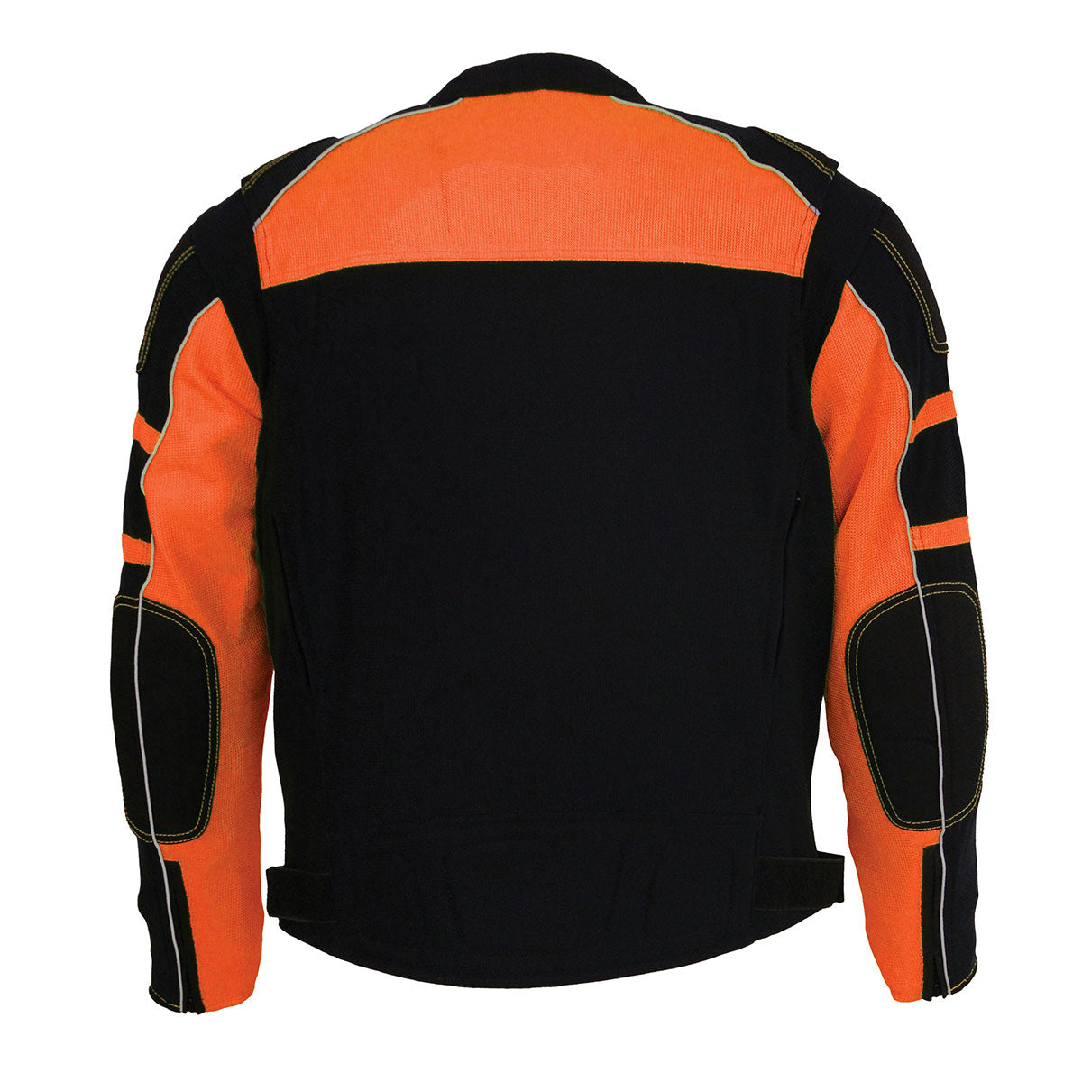 Milwaukee Leather Men's Black and Orange CE Armored All Season