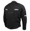 Milwaukee Leather MPM1792 Men's Black CE Armored Textile Motorcycle Jacket- All Season Biker Jacket