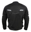 Milwaukee Leather MPM1792 Men's Black CE Armored Textile Motorcycle Jacket- All Season Biker Jacket
