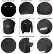 Milwaukee Leather MPM1792 Men's Black CE Armored Textile Motorcycle Jacket- All Season Biker Jacket