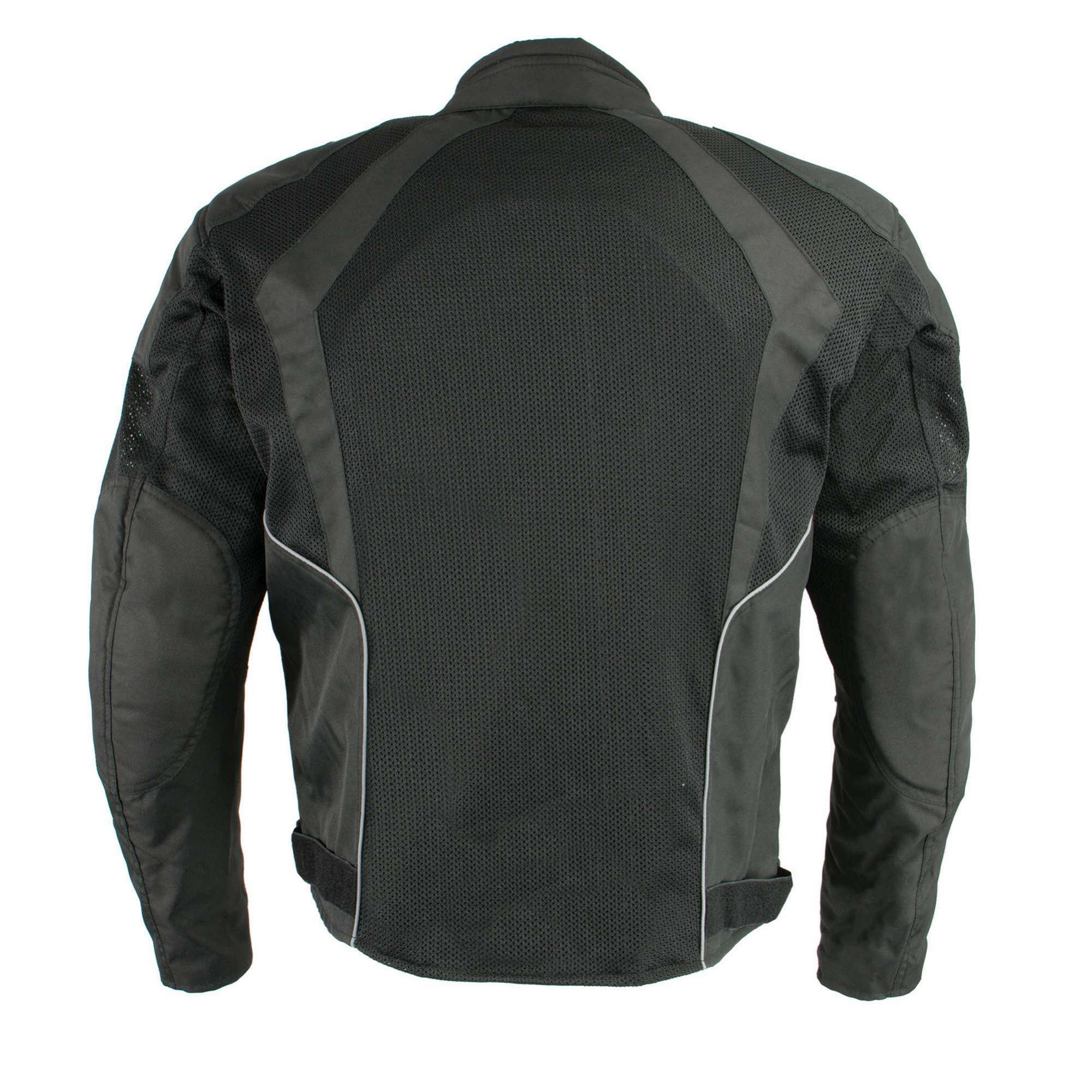 Milwaukee Leather MPM1793 Black Armored Mesh Motorcycle Jacket for