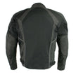 Milwaukee Leather MPM1793 Black Armored Mesh Motorcycle Jacket for Men - All Season Biker Jacket