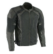 Milwaukee Leather MPM1793 Black Armored Mesh Motorcycle Jacket for Men - All Season Biker Jacket