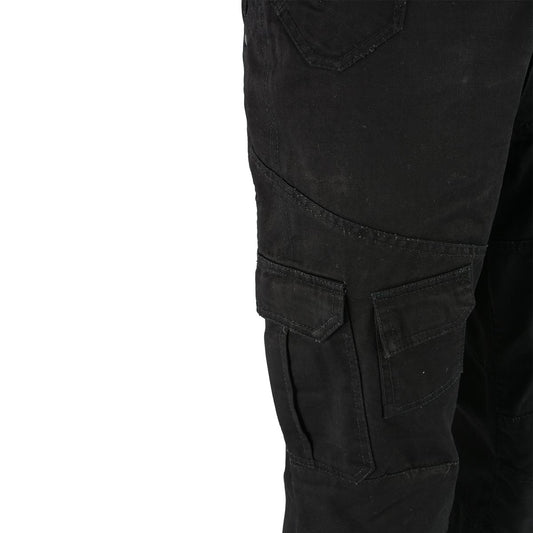 Milwaukee Leather MPM5590 Men's Black CE Armored Cargo Jeans Pants Reinforced w/ Aramid by DuPont Fibers