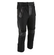 Milwaukee Leather MPM5728 Men’s Black Tri-Tex and Leather Motorcycle Biker Racing Pants w/ CE Armor Protection