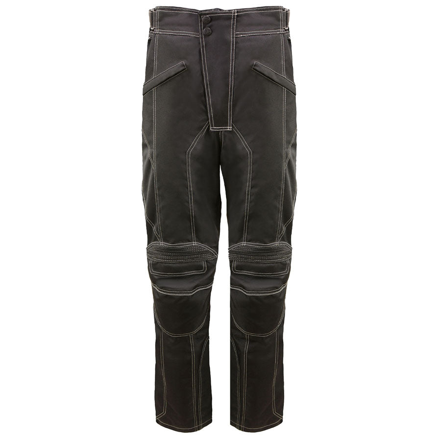 Milwaukee Leather MPM5729 Men's Black Tri-Tex Fabric Motorcycle Rider Pants w/ CE Armor Protection