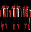 Milwaukee Leather MPM9510 Men's Black and Orange Motorcycle Water Resistant Rain Suit w/ Hi-Vis Reflective Tape