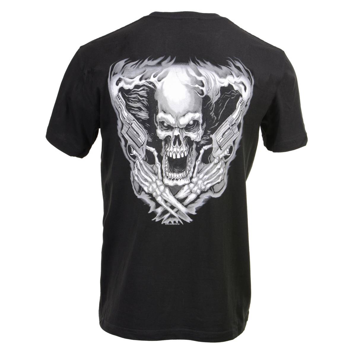 Milwaukee Leather MPMH116000 Men's 'Assassin' Double Sided Black T-Shirt - Medium