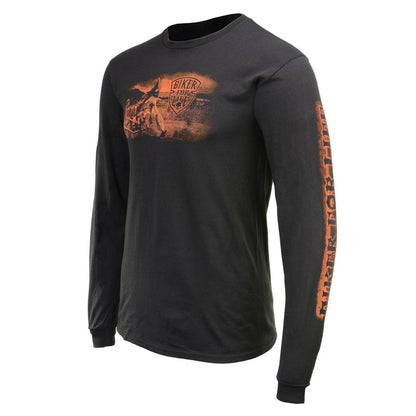 Milwaukee Leather MPMH117006 Men’s ‘Coolin’ Long Sleeve Black T-Shirt - 3X-Large