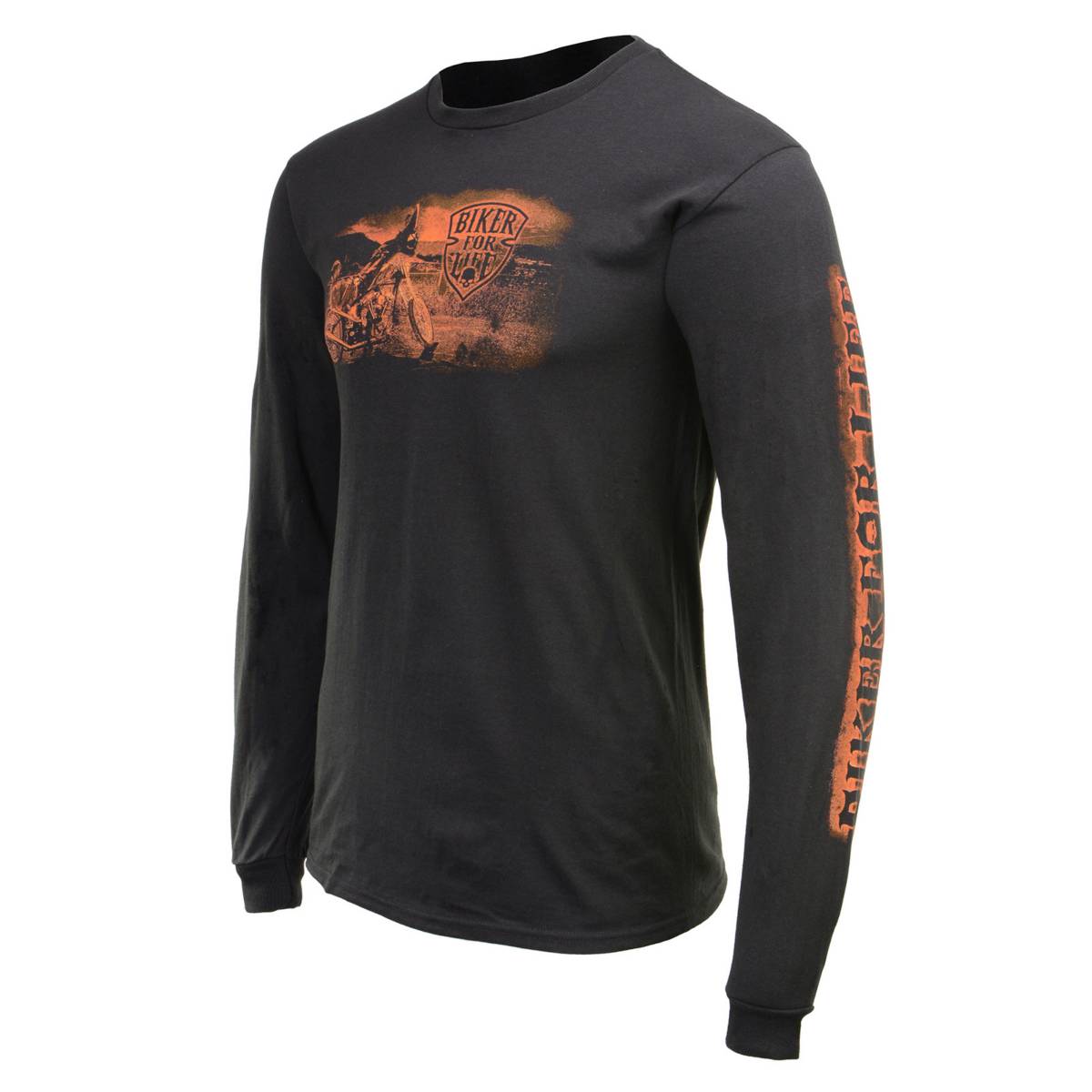 Milwaukee Leather MPMH117006 Men’s ‘Coolin’ Long Sleeve Black T-Shirt - Large