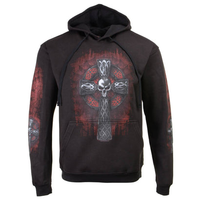 Milwaukee Leather MPMH118000 Men’s ‘Celtic Cross Pocket’ Black Hoodie - X-Large