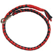 Hot Leathers MWH1102 ‘Get Back’ Genuine Red and Black Leather Whip