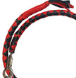 Hot Leathers MWH1102 ‘Get Back’ Genuine Red and Black Leather Whip