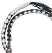 Hot Leathers MWH1103 ‘Get Back’ Genuine Black and White Leather Whip