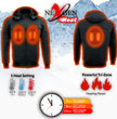 NexGen Heat Men’s Heated – Soft Shell Racing Style  Jacket, 7.4V, 3 Heat Levels, Night Visibility – Cold NXM1761SET