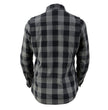 Nexgen Heat Women's NXL2601SET Bonnie Black/Grey Heated Flannel Shirt -for Winter Cold Weather Riding Outdoor Activities