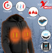 Nexgen Heat Women’s Black Heated Hoodie Jacket, – Front Zipper Insulated Thermal Wear - NXL2713