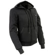 Nexgen Heat Women’s Black Heated Hoodie Jacket, – Front Zipper Insulated Thermal Wear - NXL2713