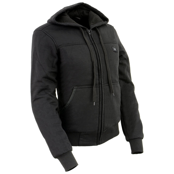 Nexgen Heat Women’s Black Heated Hoodie Jacket, – Front Zipper Insulated Thermal Wear - NXL2713