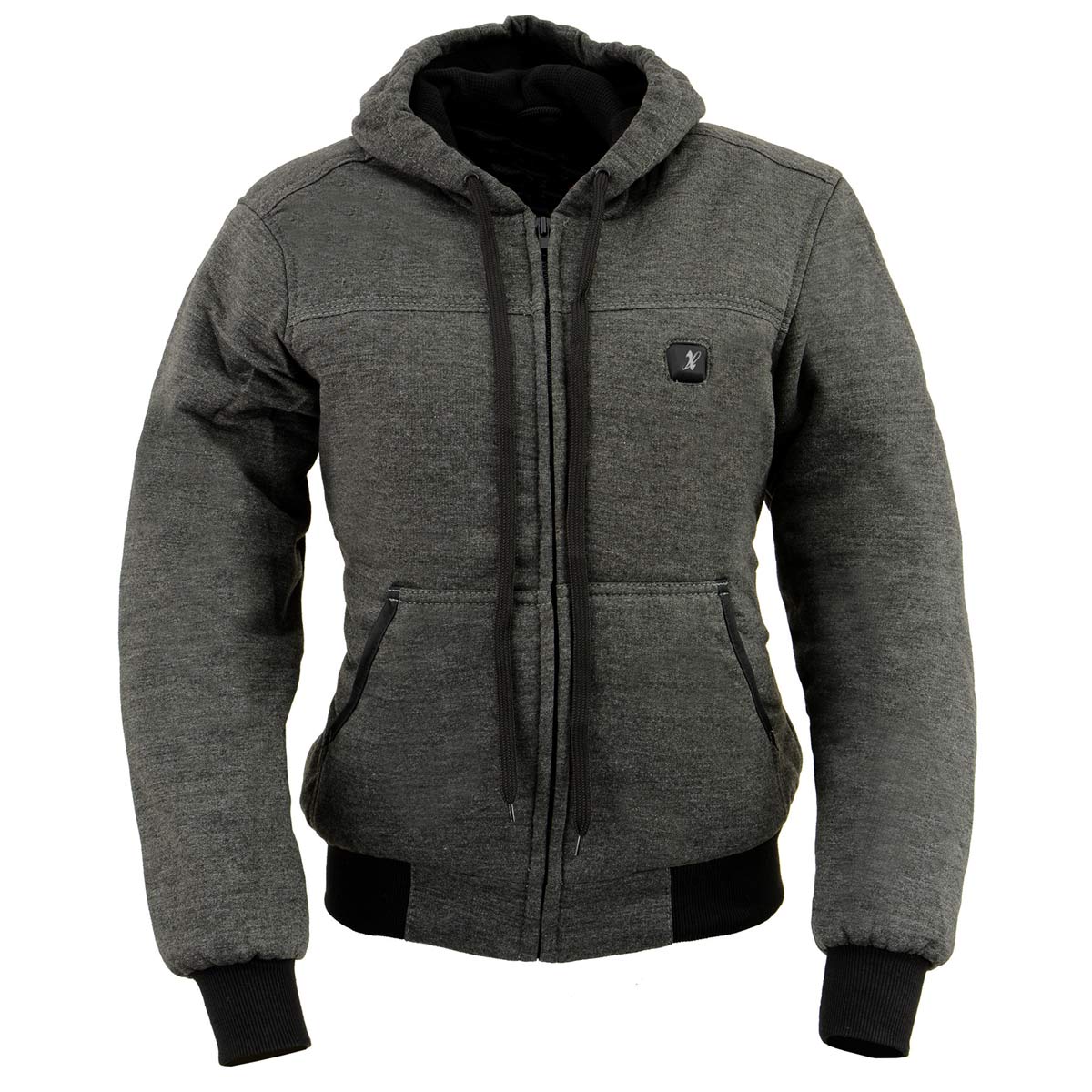 NexGen Heat Women’s Grey Heated Hoodie Jacket, – Front Zipper Insulated Thermal Wear - NXL2713