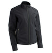 Nexgen Heat NXL2760SET Women's Black 'Heated' Soft Shell Jacket Front Zipper - Warming Jacket for Hiking Riding