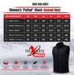 Nexgen Heat Women's NXL4301SET Puffer Black Heated Winter Vest - for Winter Cold Weather Riding Outdoors