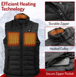 Nexgen Heat Women's NXL4301SET Puffer Black Heated Winter Vest - for Winter Cold Weather Riding Outdoors