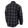 NexGen Heat Men's NXM1602SET Riffraff Black/Grey/Red Heated Flannel Sleeve Shirt for Outdoor Activities