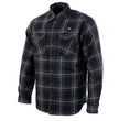NexGen Heat Men's NXM1602SET Riffraff Black/Grey/Red Heated Flannel Sleeve Shirt for Outdoor Activities