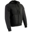 Nexgen Heat Men’s Heated Sweatshirt Hoodie – Black Cold-Weather Gear for Riding & Outdoor NXM1713SET