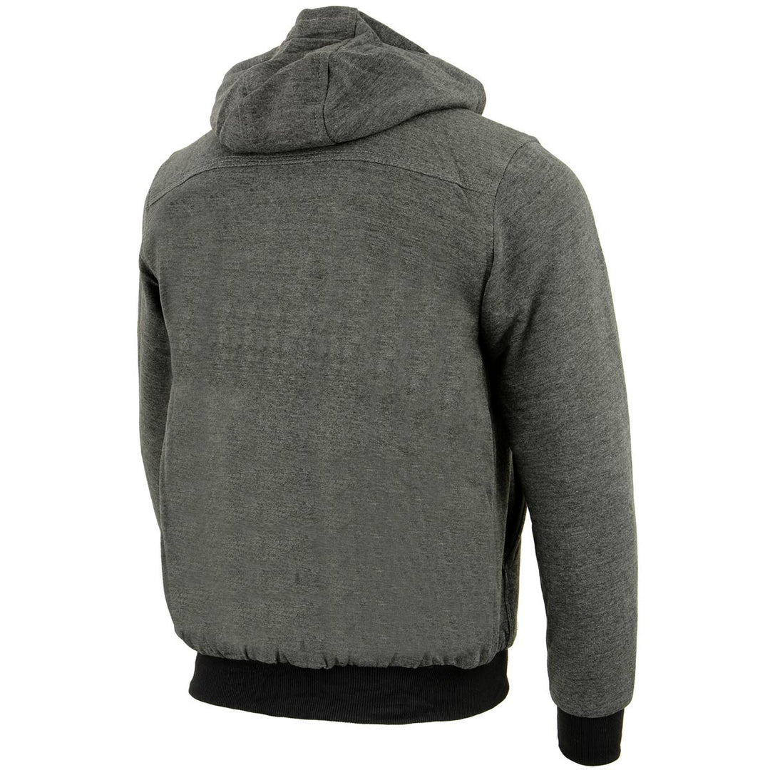 Nexgen Heat Men’s Heated Sweatshirt Hoodie – Grey Cold-Weather Gear for Riding &amp; Outdoor NXM1713SET