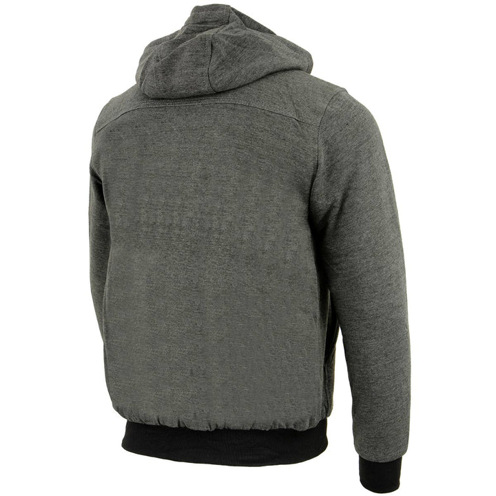 Nexgen Heat Men’s Heated Sweatshirt Hoodie – Grey Cold-Weather Gear for Riding &amp; Outdoor NXM1713SET