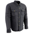 Nexgen Heat NXM1715SET Men's Scorcher Grey Heated Cotton Denim Jacket Shirt for Outdoor Activities