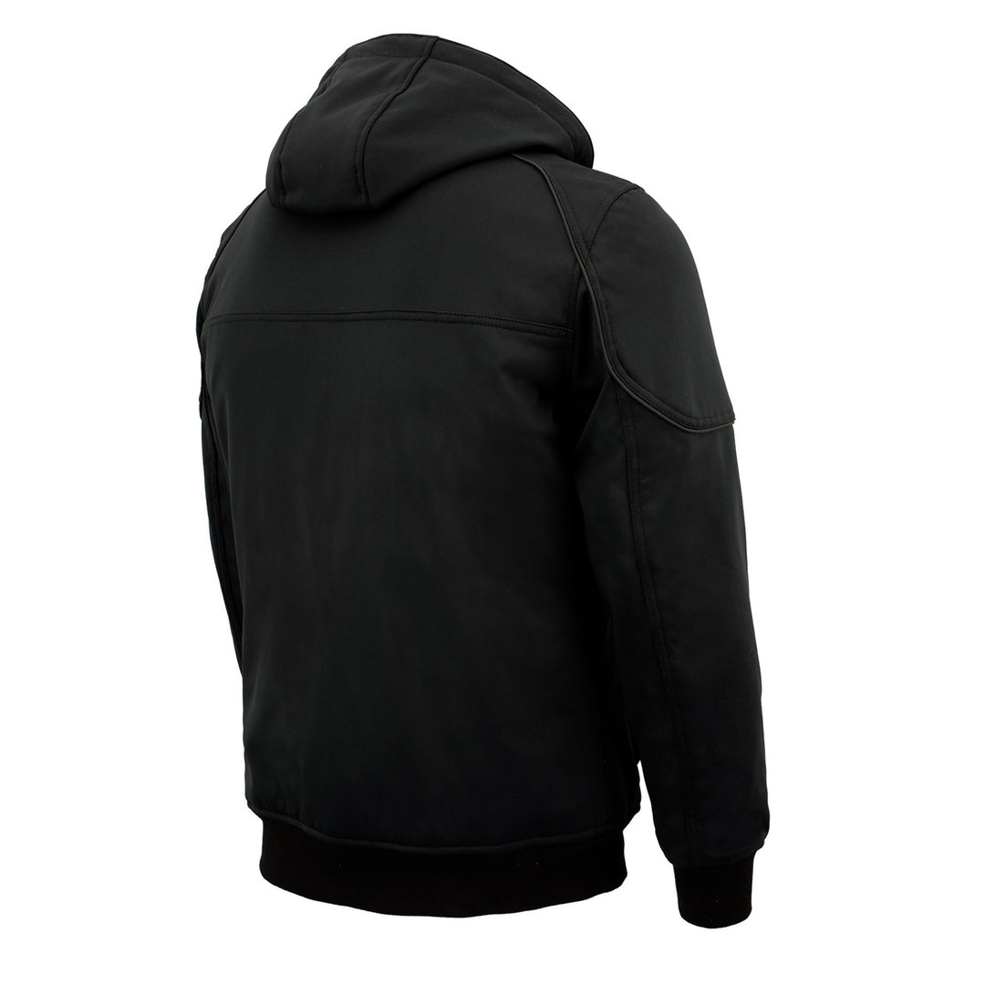 NexGen Heat Men’s Heated – Soft Shell Racing Style  Jacket, 7.4V, 3 Heat Levels, Night Visibility – Cold MPM1761SET