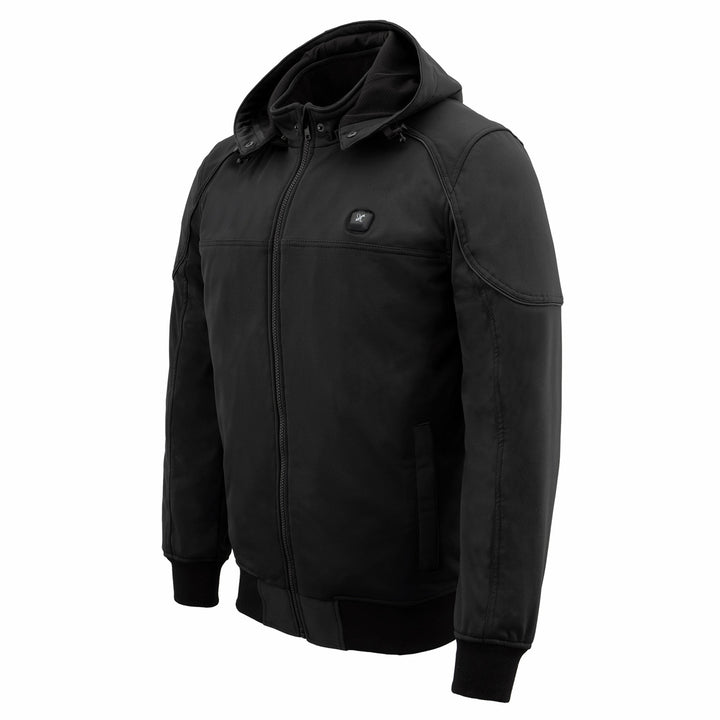 NexGen Heat Men’s Heated – Soft Shell Racing Style  Jacket, 7.4V, 3 Heat Levels, Night Visibility – Cold NXM1761SET