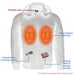 NexGen Heat Men’s Heated – Soft Shell Racing Style  Jacket, 7.4V, 3 Heat Levels, Night Visibility – Cold NXM1761SET