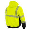 Nexgen Heat MPM1773SET Men's Heated High Visibility Work Hoodie, Neon Green Hi Vis Reflective Hoodie