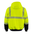 Nexgen Heat MPM1773SET Men's Heated High Visibility Work Hoodie, Neon Green Hi Vis Reflective Hoodie