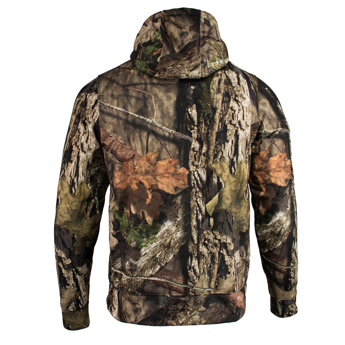 Nexgen Heat NXM1776SET Men's Camouflaged Heated Zipper Hoodies - Warming Camo Hoodie for Hunting w/ Battery