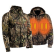 Nexgen Heat MPM1776SET Men's Camouflaged Heated Zipper Hoodies - for Winter Cold Weather Riding Outdoor Activities